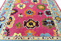 Elegant Hot Pink Oushak Hand Knotted Rug 4x6, 5x8, 6x9, 8x10, 9x12, 10x14 ft Handmade Rugs for Living Room - Antique Contemporary rug