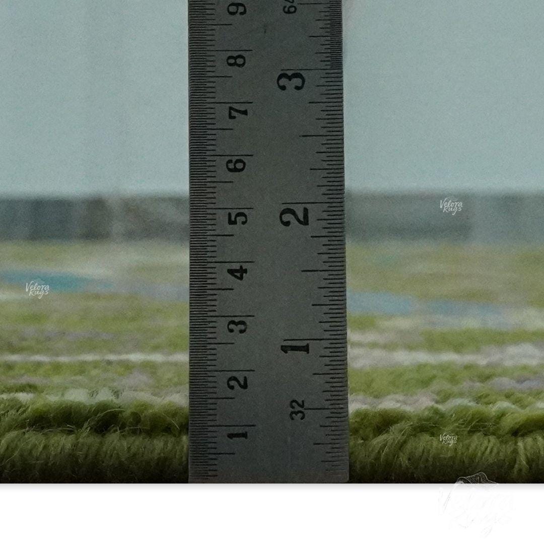 Hand Knotted Green Oushak Rug | Persian Animal Garden Area Rug 4x6, 5x8, 8x10, 9x12 ft | Anique Handmade Rug for Living Room &  Bedroom