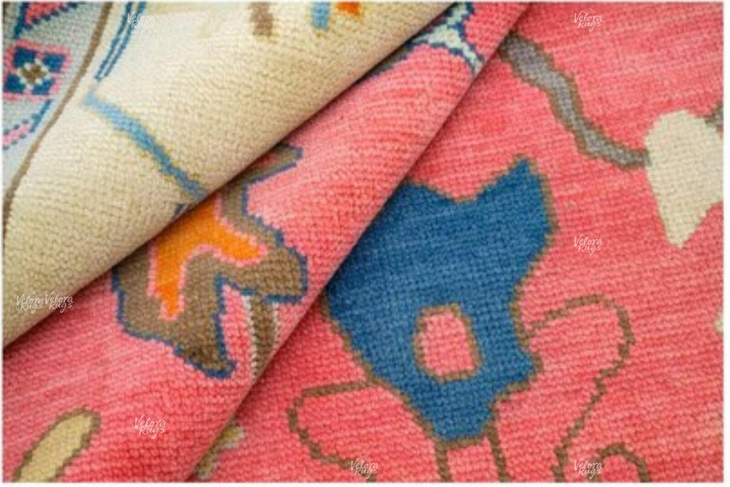 Rust Red Oushak style Hand Knotted Rug 4x6, 5x8, 6x9, 8x10, 9x12, 10x14 ft Handmade Rugs for Living Room - Antique Style Contemporary rug