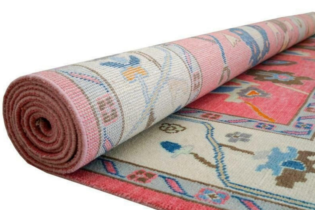 Rust Red Oushak style Hand Knotted Rug 4x6, 5x8, 6x9, 8x10, 9x12, 10x14 ft Handmade Rugs for Living Room - Antique Style Contemporary rug