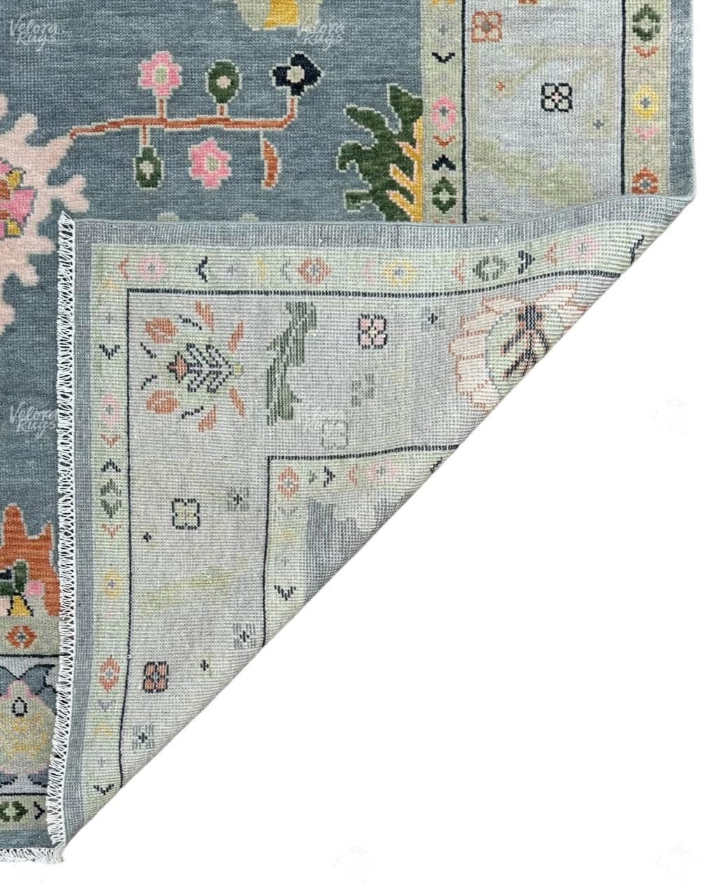 Hand-Knotted Grey Oushak Wool Rug: Modern Handmade Rug 4x6,5x8, 6x9,8x10, 9x12, 10x14 ft for Living Room, Dinning hall  | Antique Style Rug