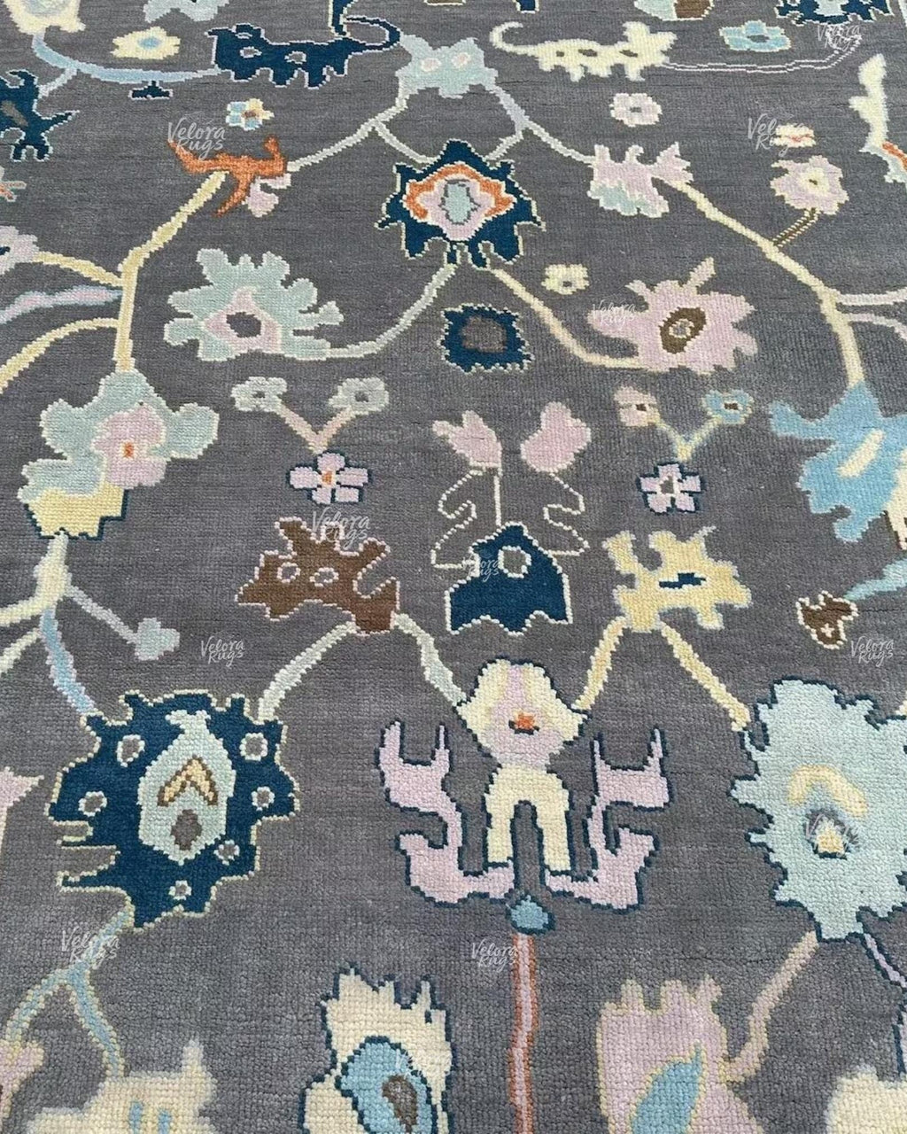 Grey Turkish Oushak Hand Knotted Rug 4x6, 5x8, 6x9, 8x10, 9x12, 10x14 ft Handmade Rugs for Living Room - Antique Style Contemporary rug