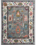 Grey Modern Oushak Hand Knotted Rug – 4x6, 5x8, 6x9, 8x10, 9x12, 10x14 ft – Handmade Wool Rug – Antique Style Contemporary Living Room Decor