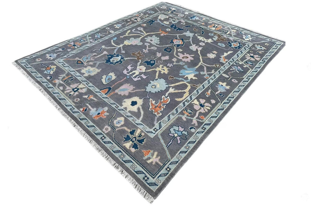 Grey Turkish Oushak Hand Knotted Rug 4x6, 5x8, 6x9, 8x10, 9x12, 10x14 ft Handmade Rugs for Living Room - Antique Style Contemporary rug