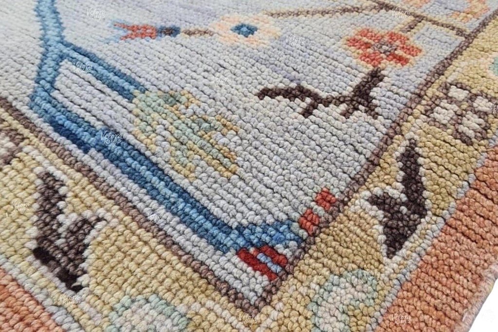 Peach Indo Oushak Hand Knotted Rug 4x6, 5x8, 6x9, 8x10, 9x12, 10x14 ft Handmade Rugs for Living Room - Antique Style Contemporary rug