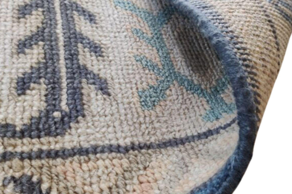 Blue Hand-Knotted Modern Oushak Rug 4x6, 5x8, 6x9, 8x10, 9x12, 10x14 ft - Antique-Style Contemporary Design, Living Room, Bedroom & Dining