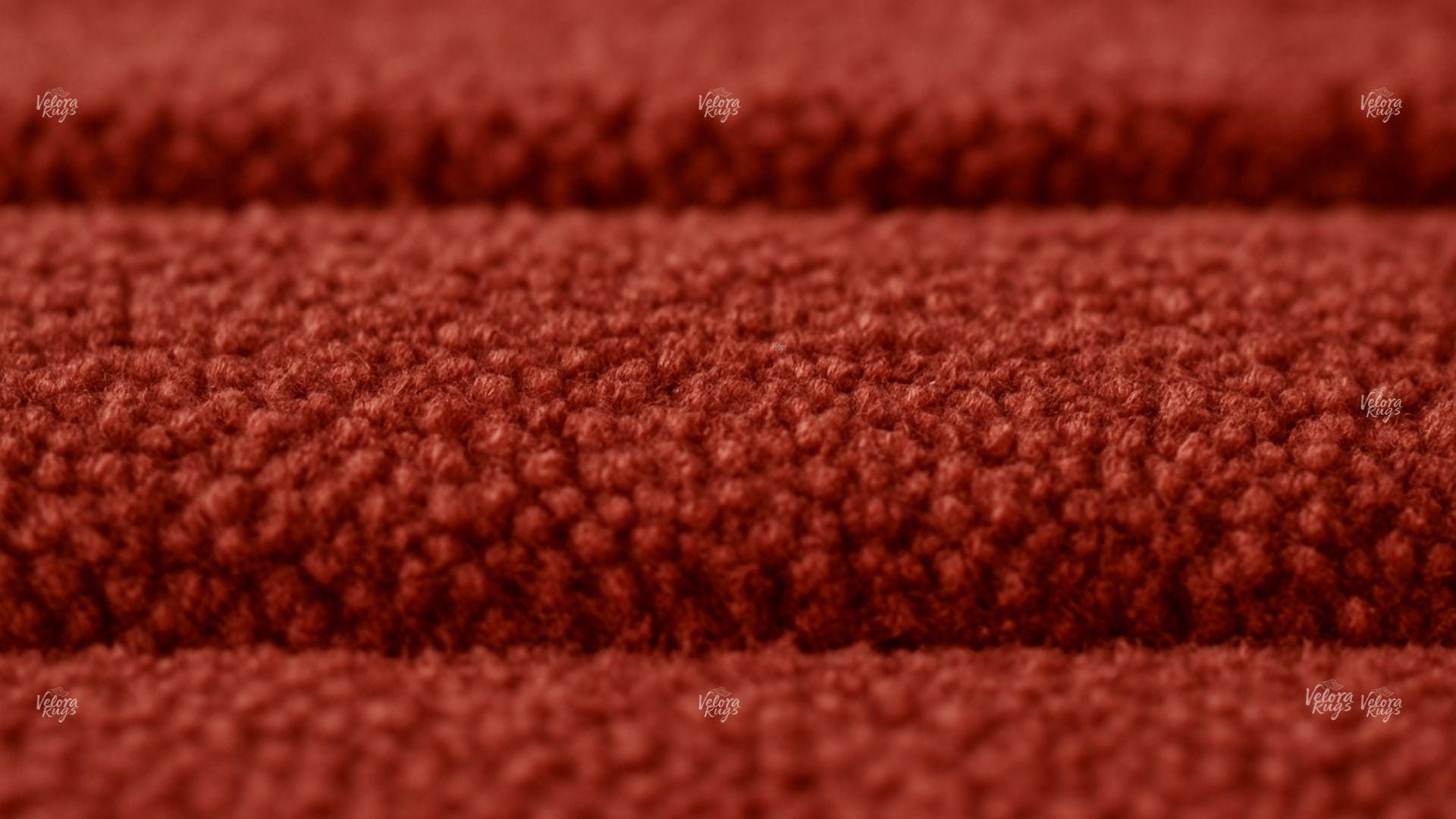 Red Round Tufted Rug – Modern Gradient Wool Area Carpet | Handmade 3D Circle Rug for Living Room | Minimalist Contemporary Home Decor