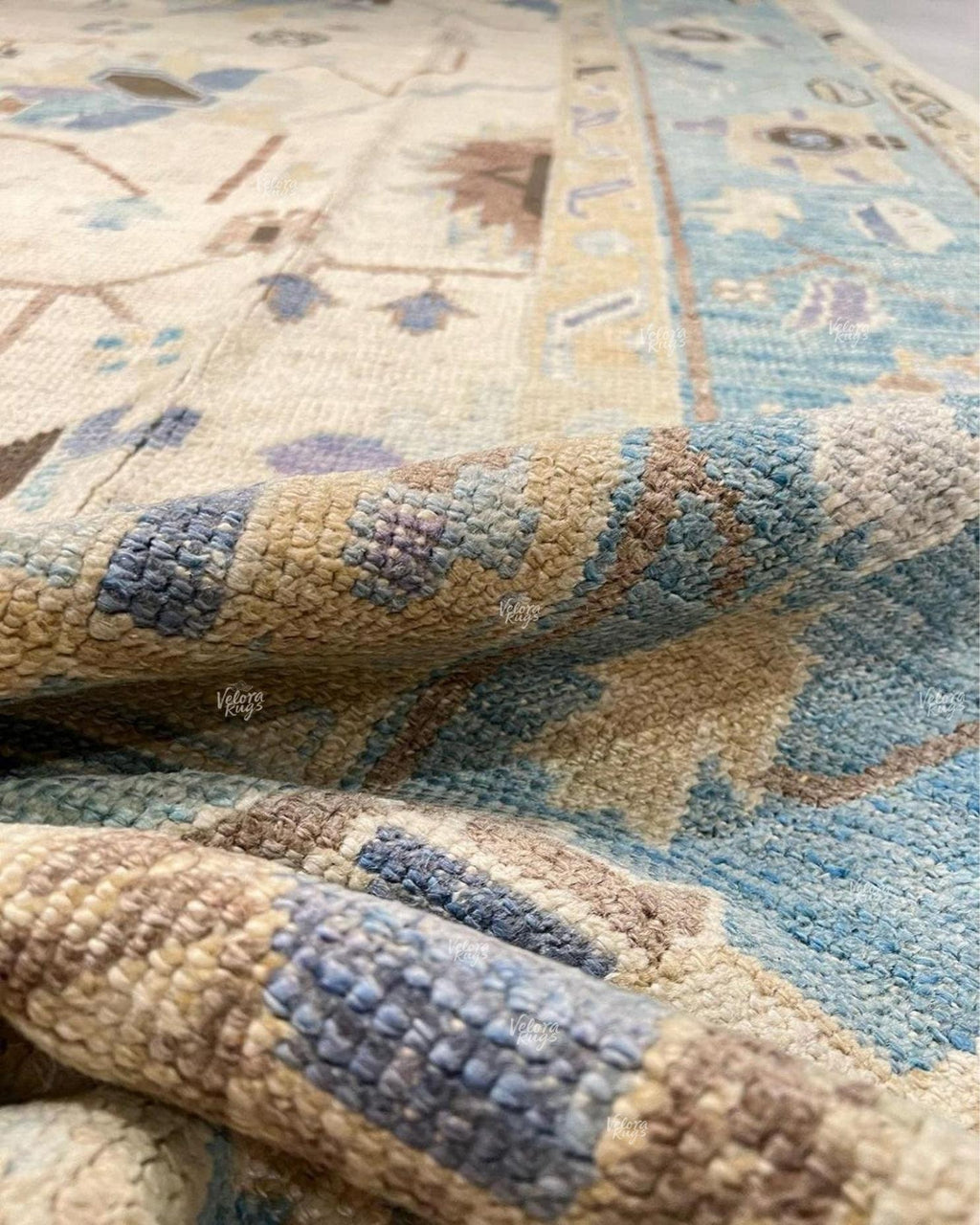 Beige Oushak style Hand Knotted Rug 4x6, 5x8, 6x9, 8x10, 9x12, 10x14 ft Handmade Rugs for Living Room - Antique Style Contemporary rug