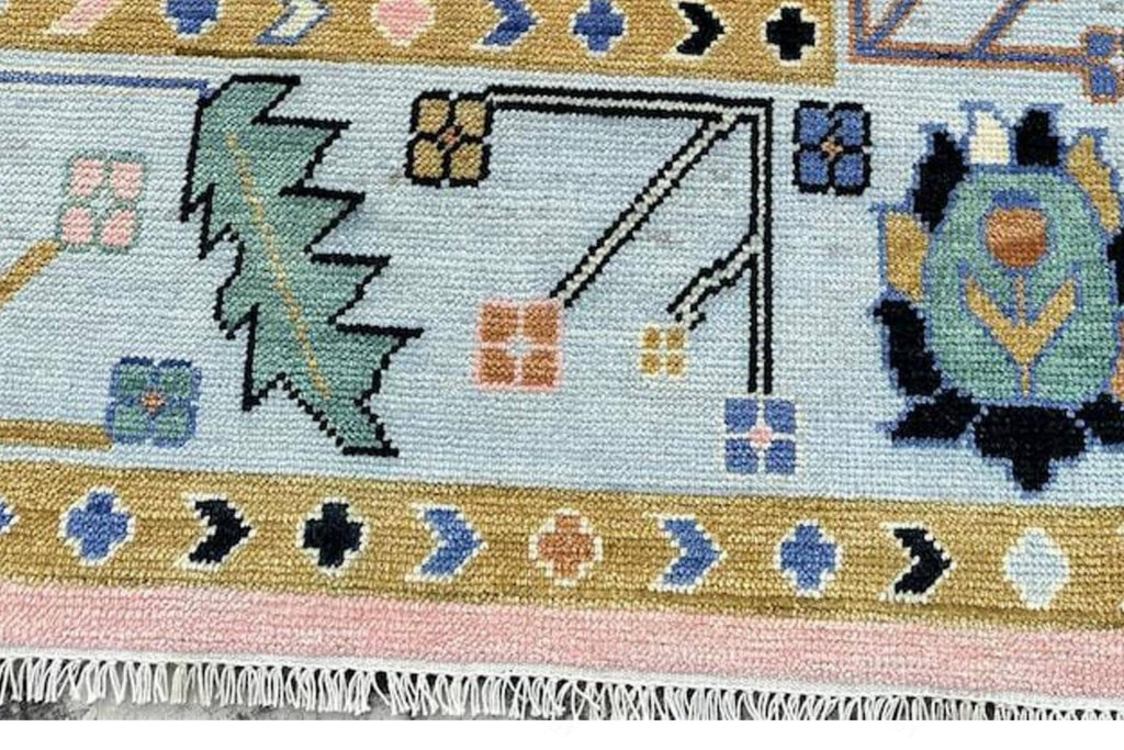 Modern Pink Oushak Hand Knotted Rug 4x6, 5x8, 6x9, 8x10, 9x12, 10x14 ft Handmade Rugs for Living Room & Bedroom - Antique Contemporary rug