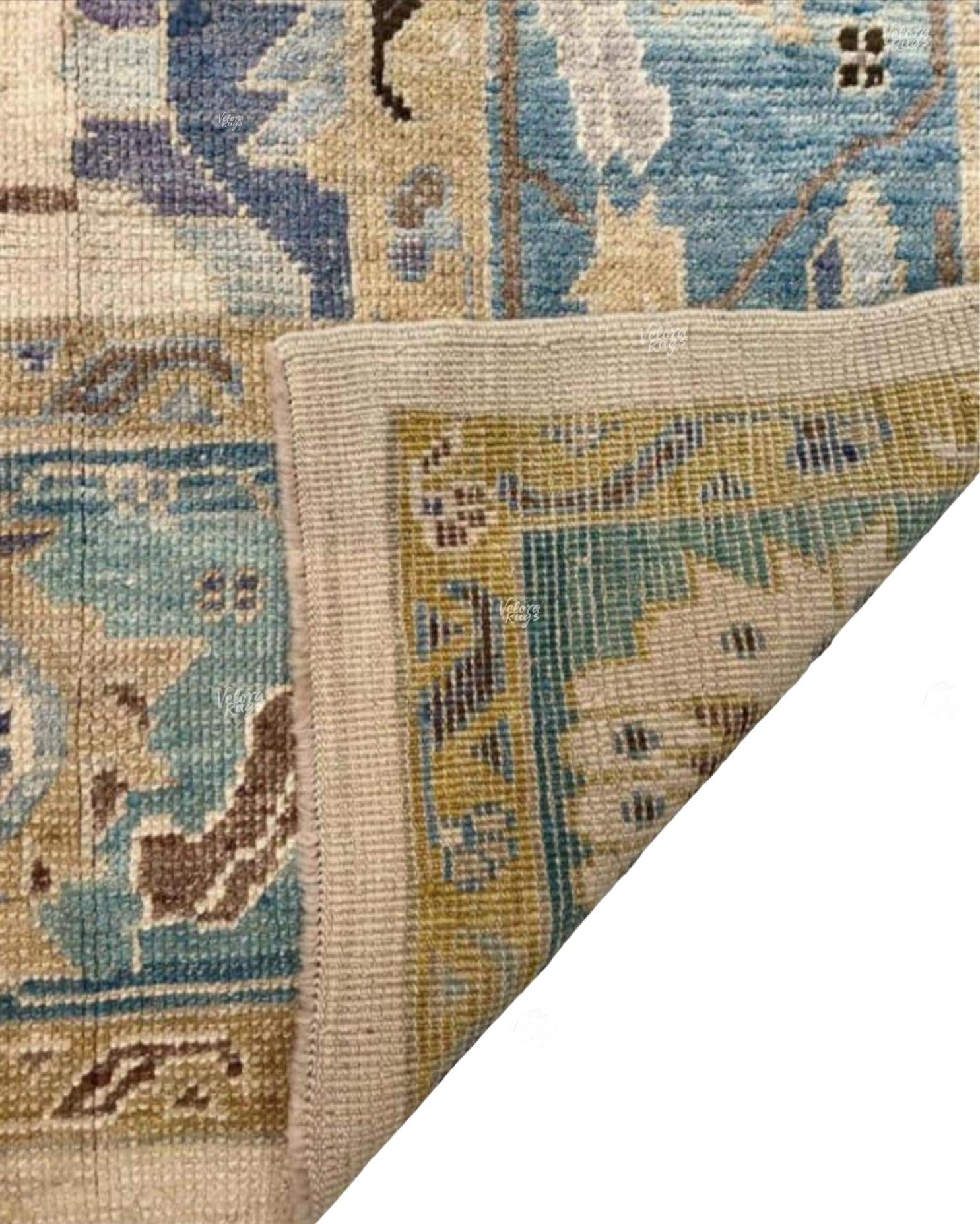 Beige Oushak style Hand Knotted Rug 4x6, 5x8, 6x9, 8x10, 9x12, 10x14 ft Handmade Rugs for Living Room - Antique Style Contemporary rug