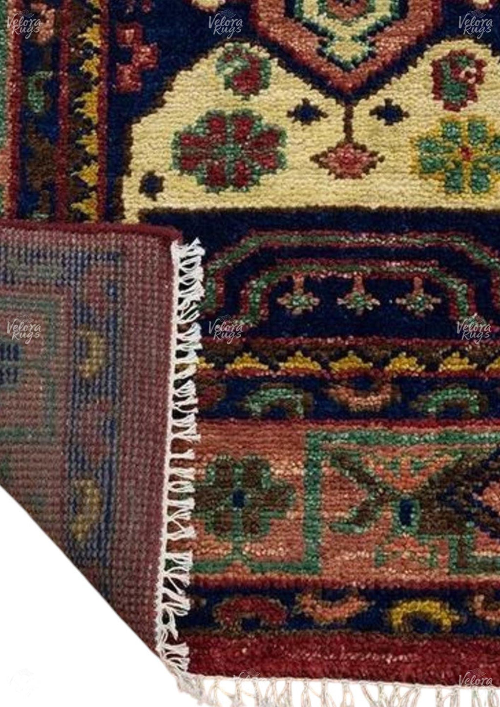 Red BlueTurkish Oushak Hand Knotted Rug 4x6, 5x8, 6x9, 8x10, 9x12, 10x14 ft Handmade Rugs for Living Room - Antique Style Ethnic rug