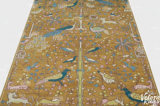 Golden Oushak style Hand Knotted Rug 4x6, 5x8, 6x9, 8x10, 9x12, 10x14 ft Handmade Rugs for Living Room - Antique Style Contemporary rug
